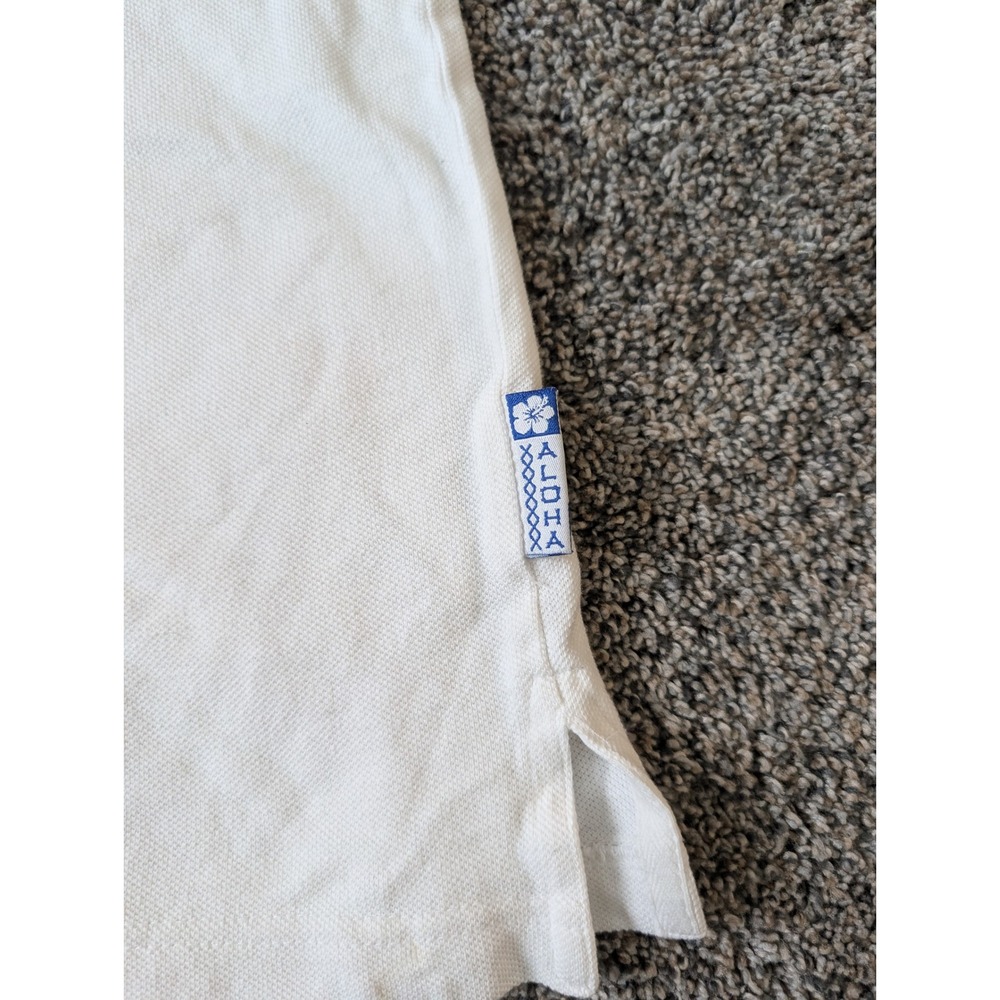 Disney Tigger Hula Sleeveless Polo Shirt White Quarter Zip Cotton Womens Medium - Picture 5 of 6
